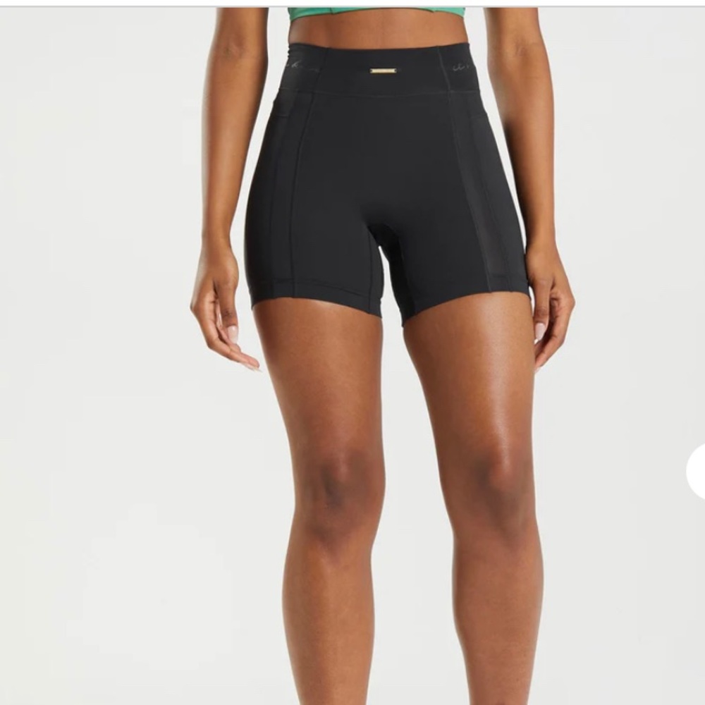 Gymshark Whitney Simmons black mesh shorts